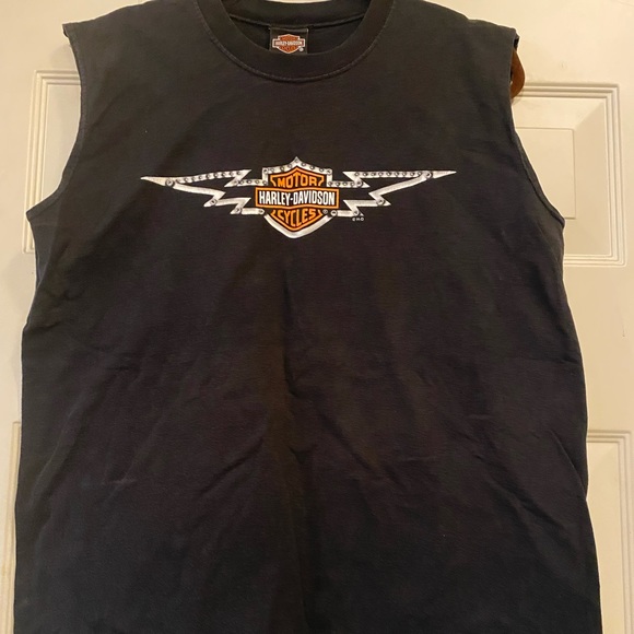 Vintage Harley Davidson Cozumel Mexico Muscle Tee Size L - Picture 2 of 3